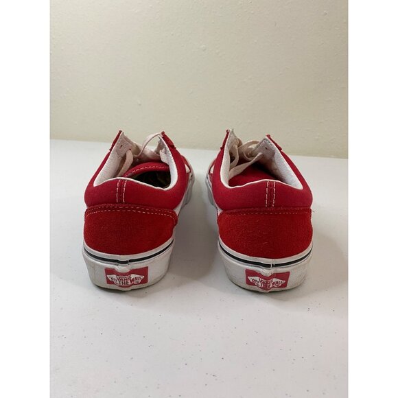 Vans Old Skool Red & White Classic Canvas Sneakers Women 6.5 Men 5 Unisex - Picture 6 of 11